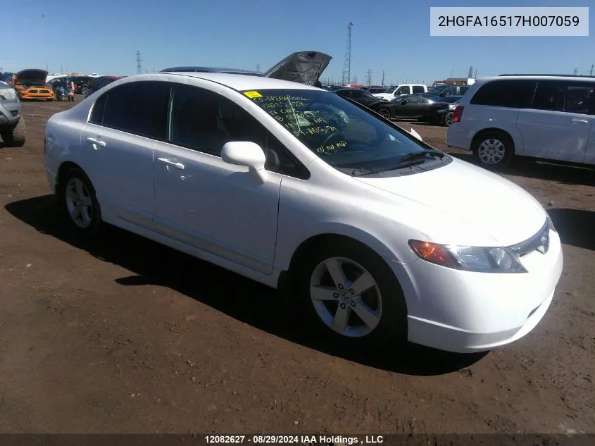 2007 Honda Civic Sdn VIN: 2HGFA16517H007059 Lot: 12082627