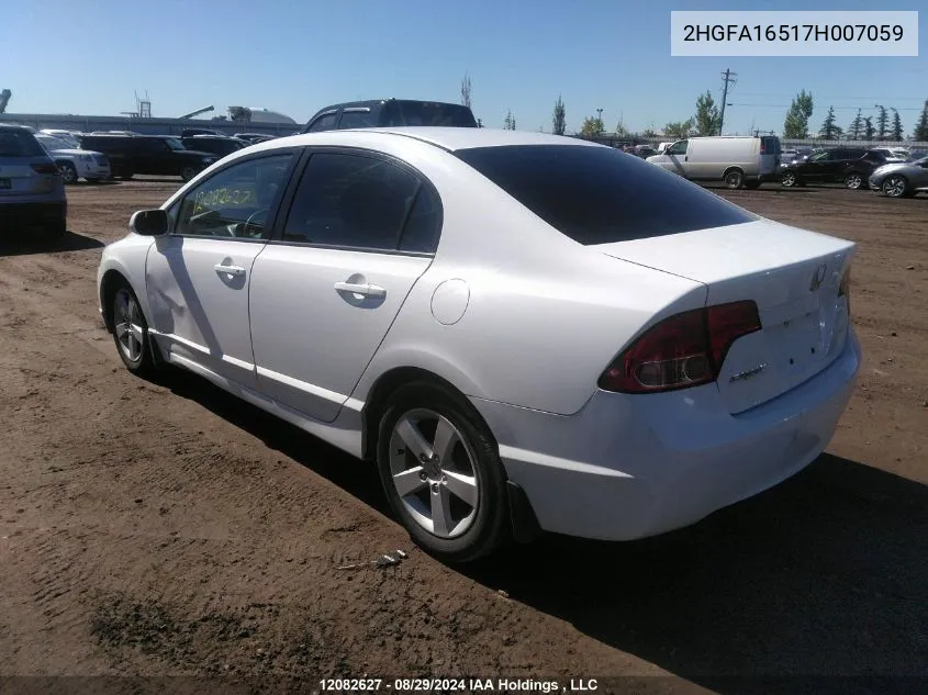 2007 Honda Civic Sdn VIN: 2HGFA16517H007059 Lot: 12082627