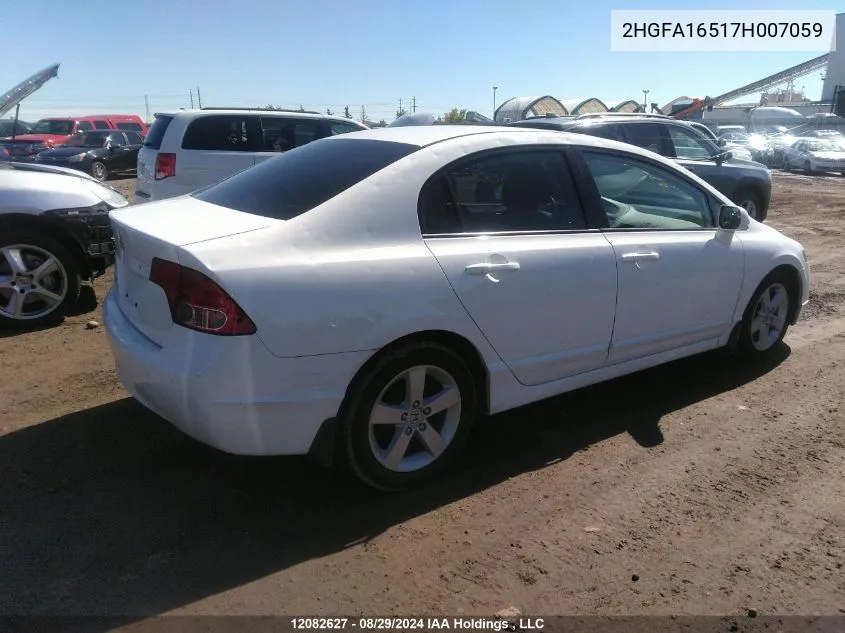 2007 Honda Civic Sdn VIN: 2HGFA16517H007059 Lot: 12082627