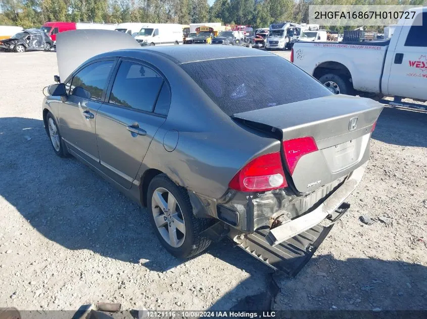 2HGFA16867H010727 2007 Honda Civic Sdn