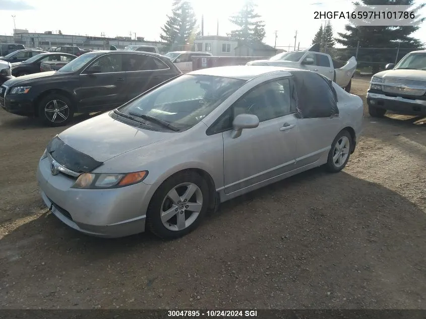 2HGFA16597H101786 2007 Honda Civic Lx