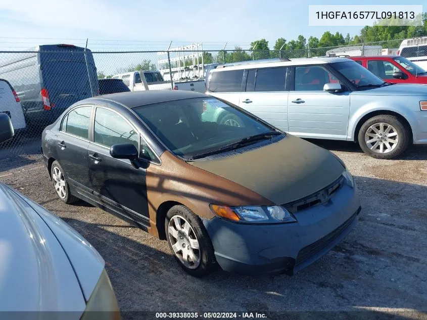 1HGFA16577L091813 2007 Honda Civic Lx