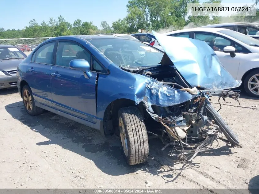 1HGFA16887L067241 2007 Honda Civic Ex