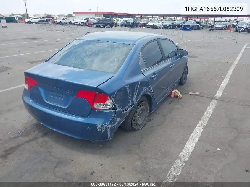 1HGFA16567L082309 2007 Honda Civic Lx