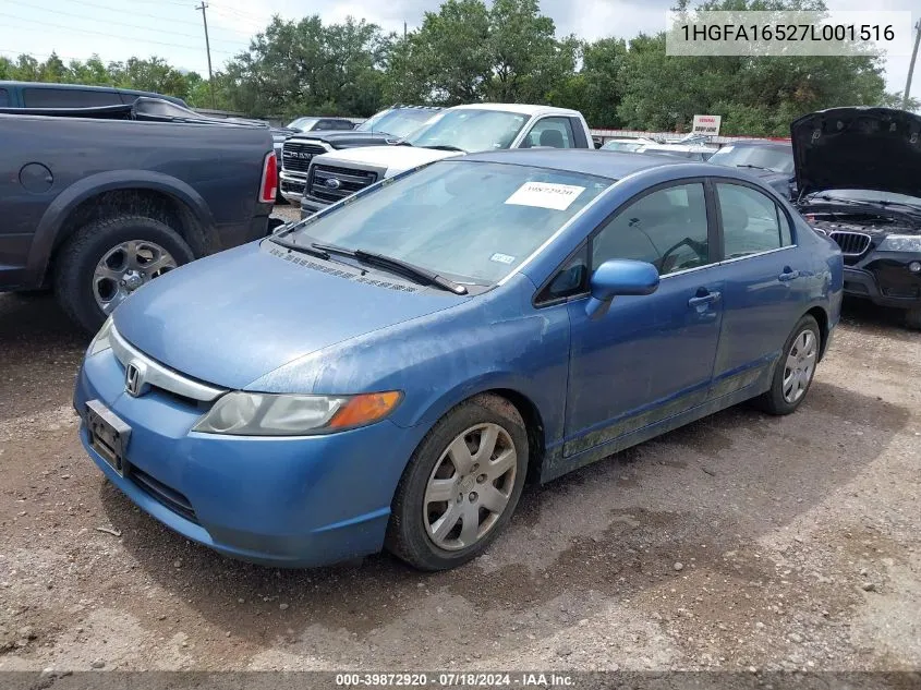 1HGFA16527L001516 2007 Honda Civic Lx