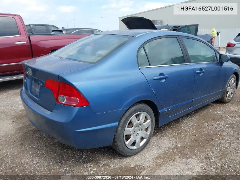 1HGFA16527L001516 2007 Honda Civic Lx