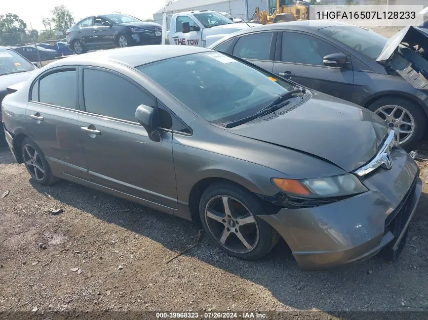 2007 Honda Civic Lx VIN: 1HGFA16507L128233 Lot: 39968323