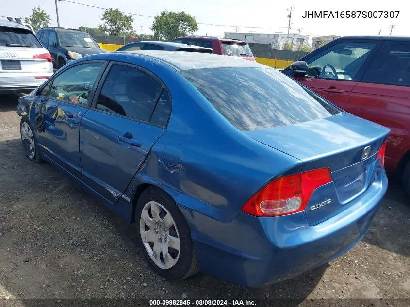 JHMFA16587S007307 2007 Honda Civic Lx