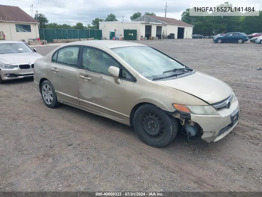 2007 Honda Civic Lx VIN: 1HGFA16527L141484 Lot: 40008323