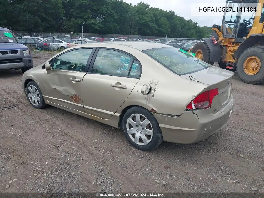 1HGFA16527L141484 2007 Honda Civic Lx