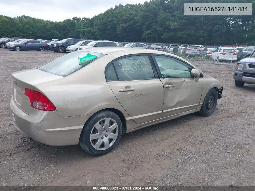 1HGFA16527L141484 2007 Honda Civic Lx