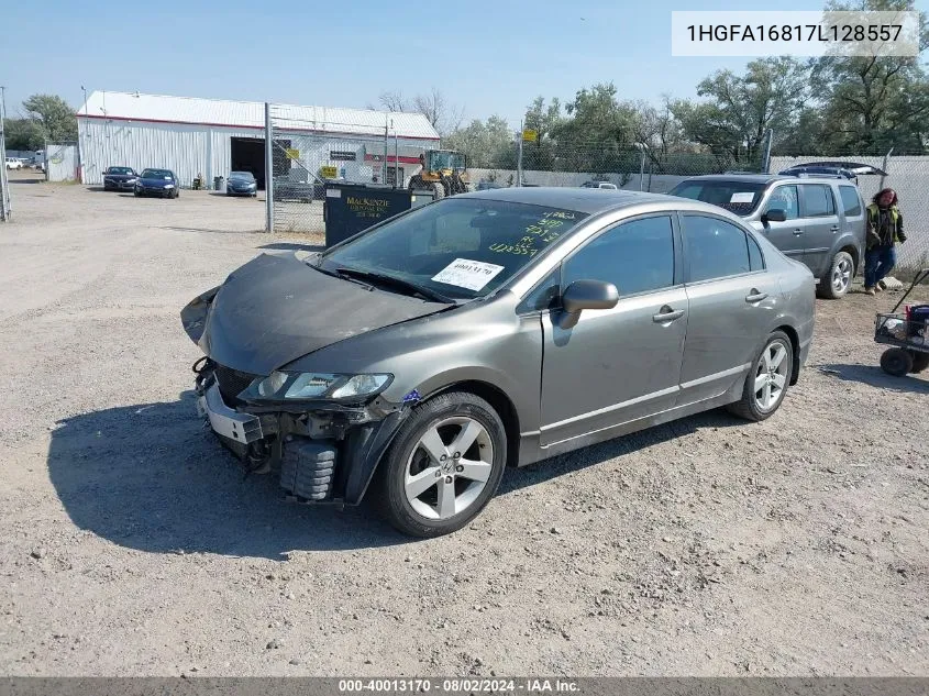 2007 Honda Civic Ex VIN: 1HGFA16817L128557 Lot: 40013170