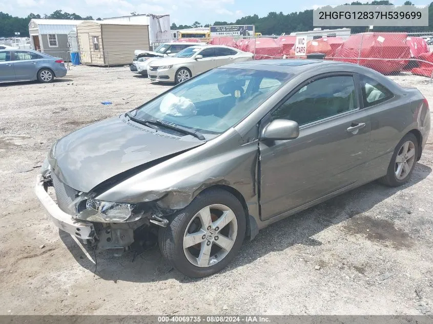 2HGFG12837H539699 2007 Honda Civic Ex