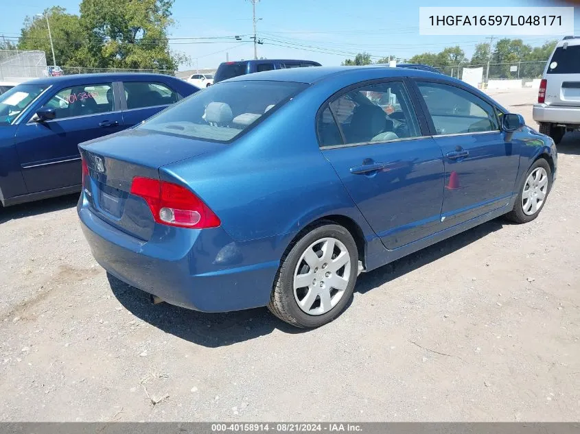 1HGFA16597L048171 2007 Honda Civic Lx