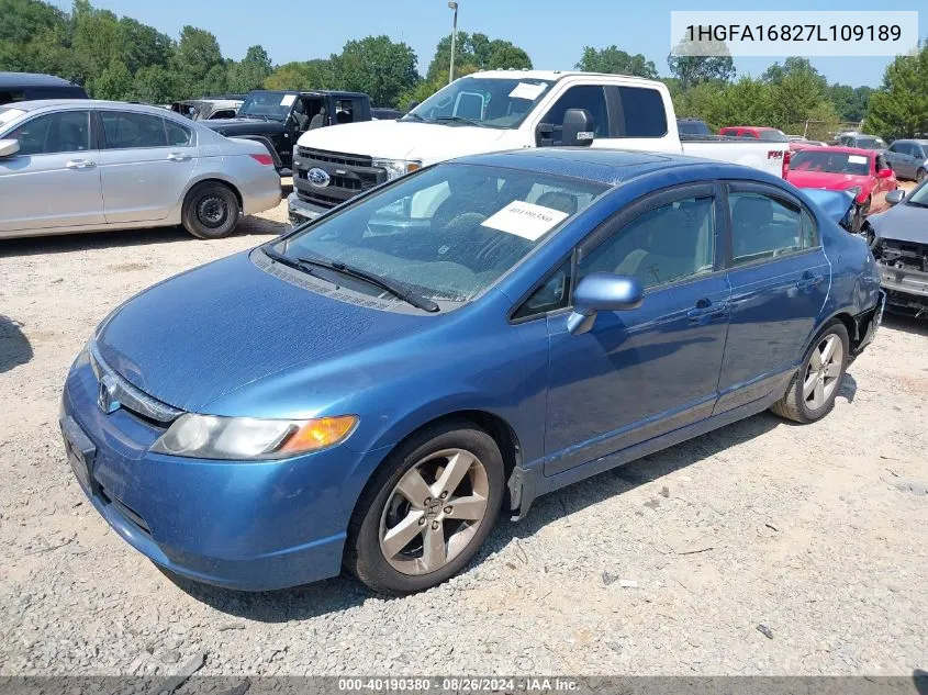 1HGFA16827L109189 2007 Honda Civic Ex