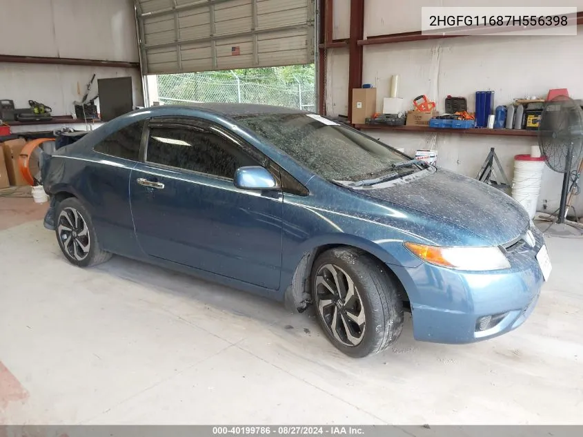 2007 Honda Civic Lx VIN: 2HGFG11687H556398 Lot: 40199786