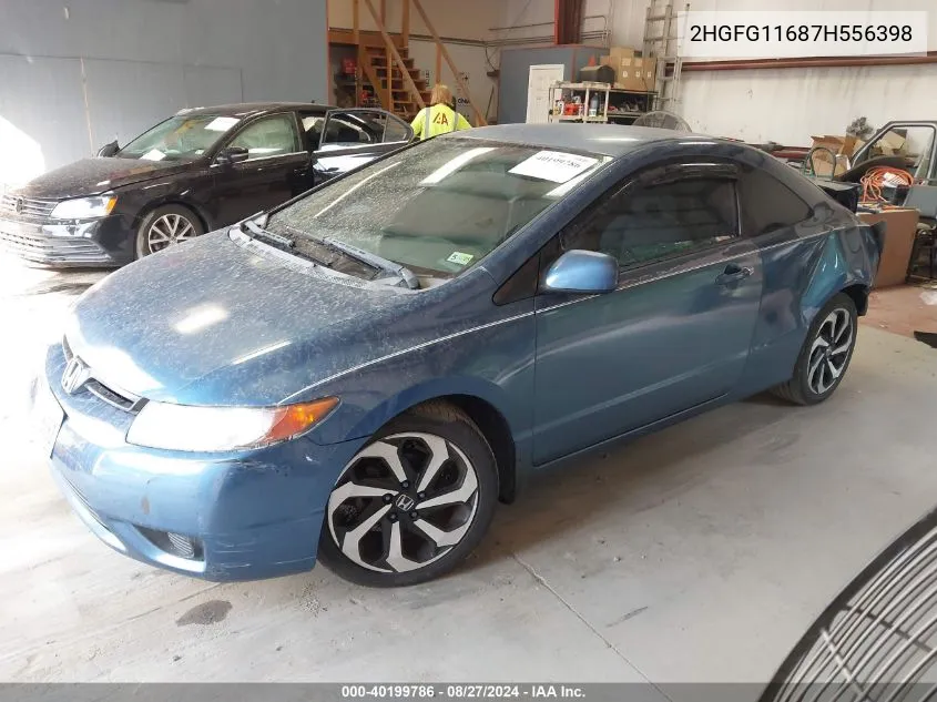 2007 Honda Civic Lx VIN: 2HGFG11687H556398 Lot: 40199786