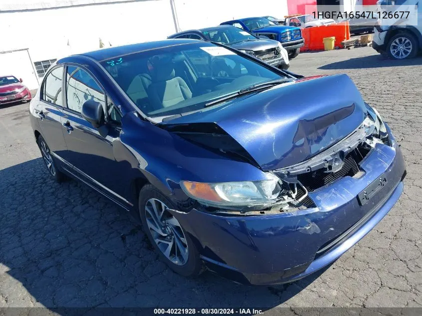 1HGFA16547L126677 2007 Honda Civic Lx