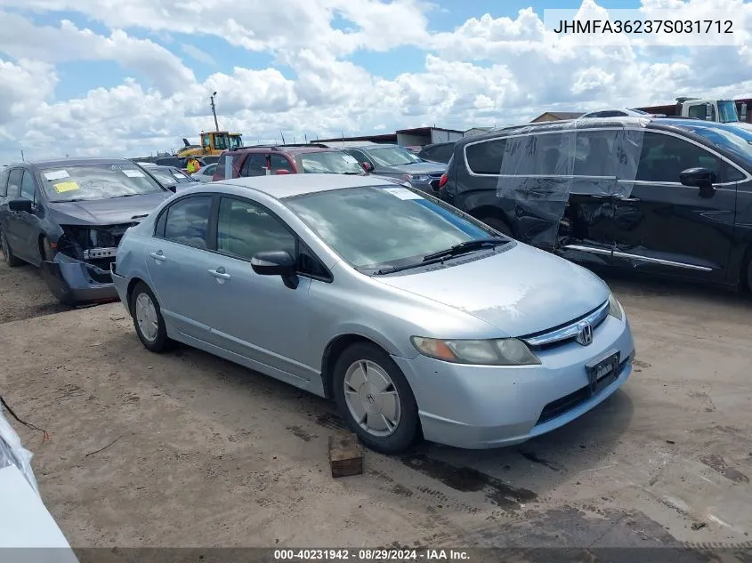 JHMFA36237S031712 2007 Honda Civic Hybrid