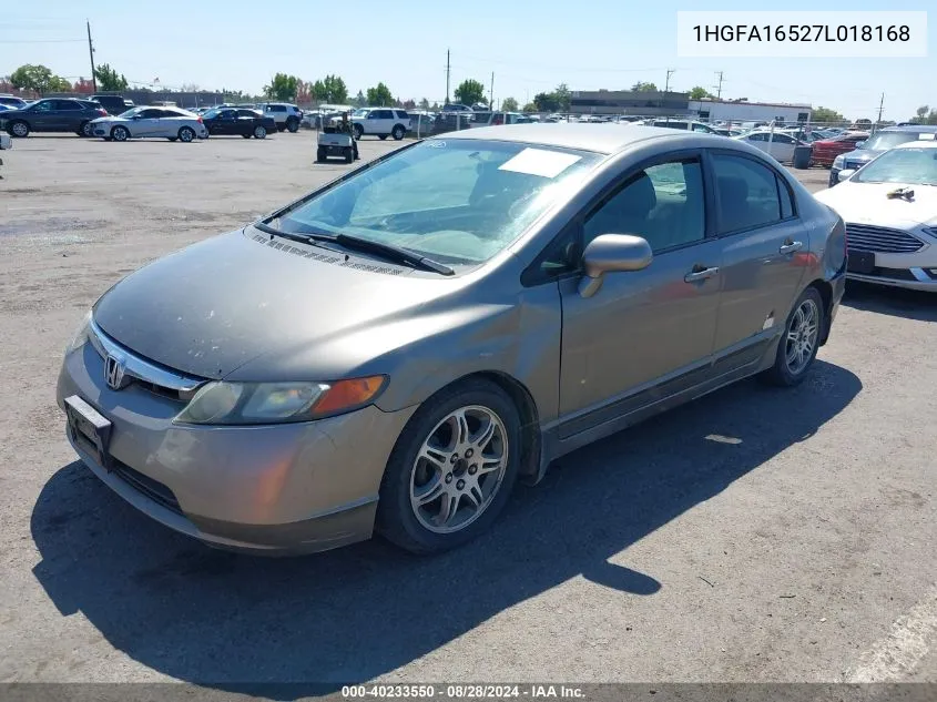 1HGFA16527L018168 2007 Honda Civic Lx