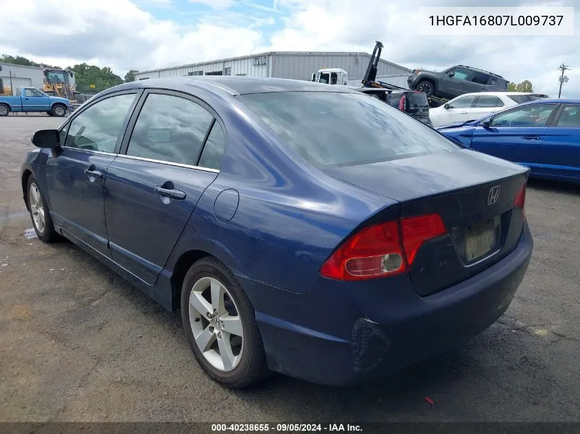 1HGFA16807L009737 2007 Honda Civic Ex