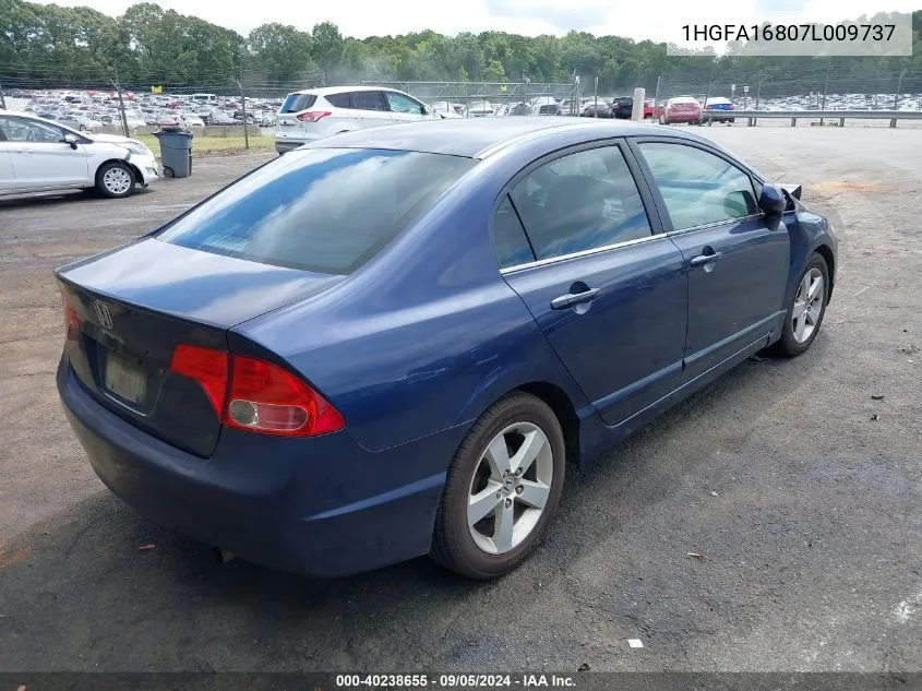 1HGFA16807L009737 2007 Honda Civic Ex