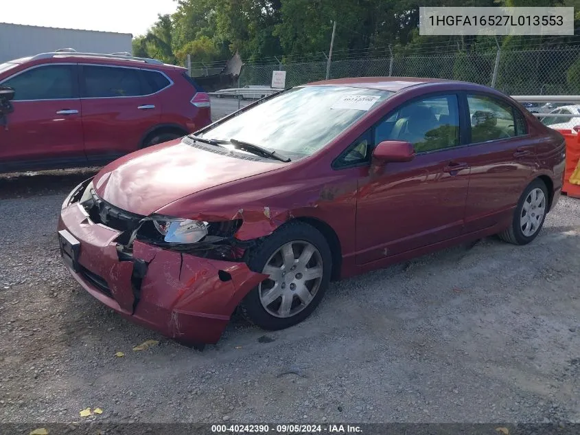 2007 Honda Civic Lx VIN: 1HGFA16527L013553 Lot: 40242390