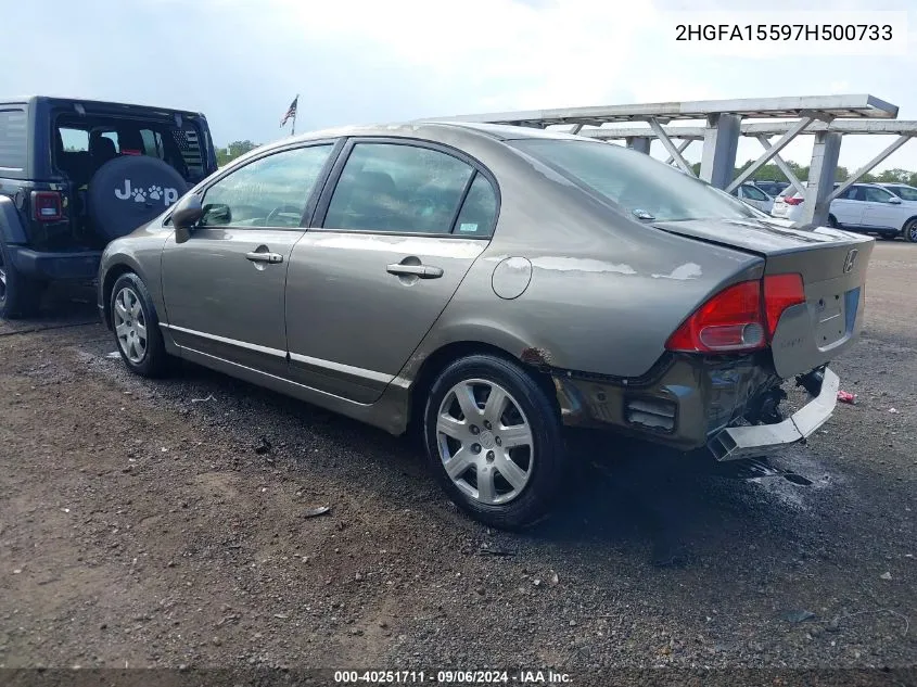 2HGFA15597H500733 2007 Honda Civic Lx