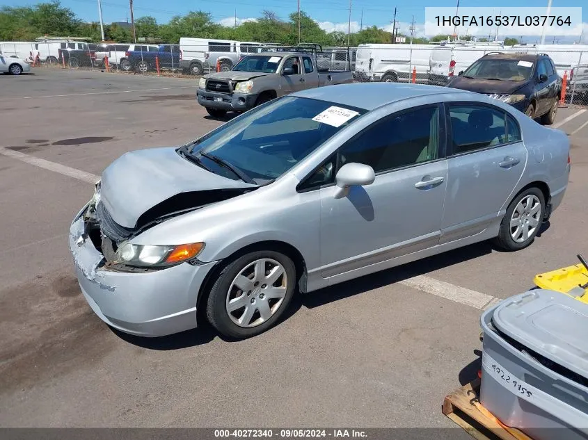 2007 Honda Civic Lx VIN: 1HGFA16537L037764 Lot: 40272340