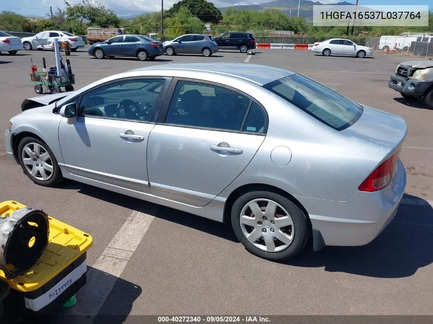 2007 Honda Civic Lx VIN: 1HGFA16537L037764 Lot: 40272340