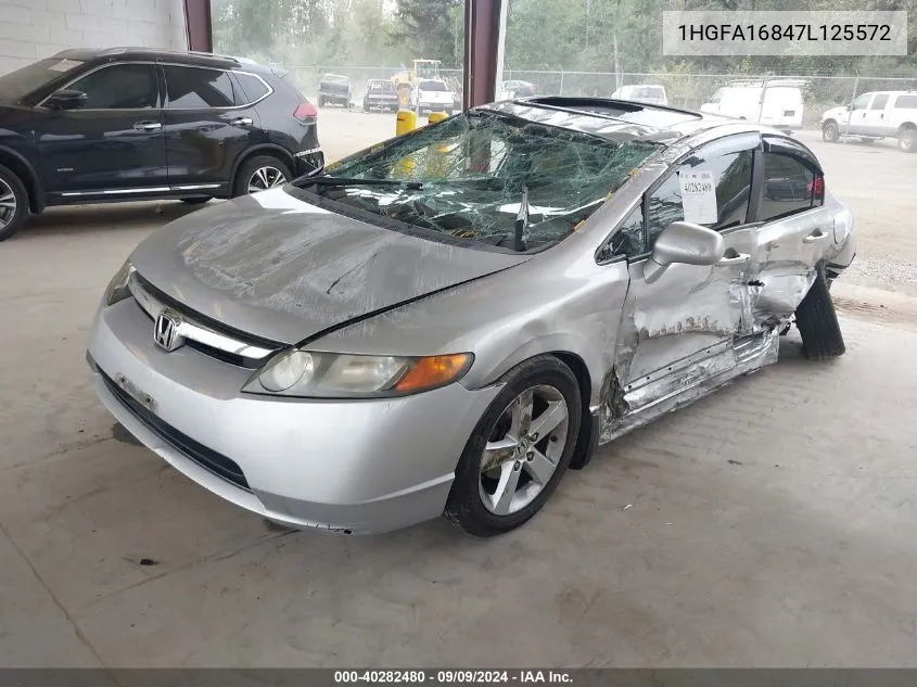 1HGFA16847L125572 2007 Honda Civic Ex