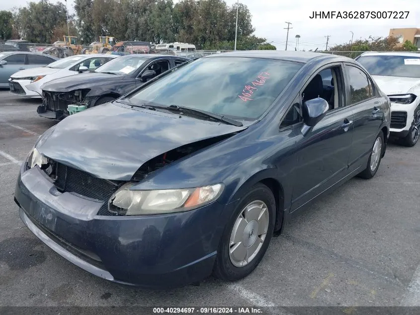 JHMFA36287S007227 2007 Honda Civic Hybrid