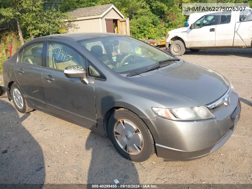 JHMFA36227S026307 2007 Honda Civic Hybrid