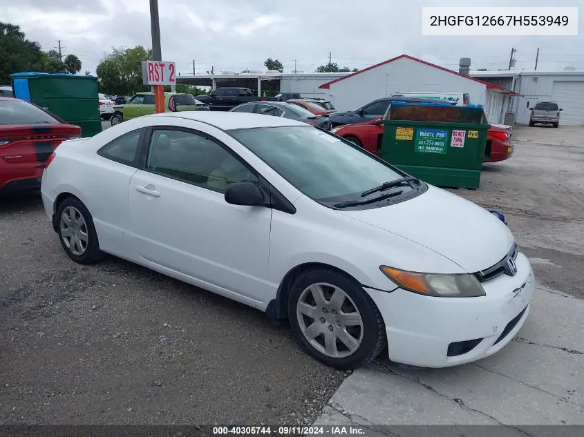 2HGFG12667H553949 2007 Honda Civic Lx