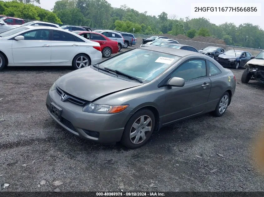 2007 Honda Civic Lx VIN: 2HGFG11677H566856 Lot: 40307971