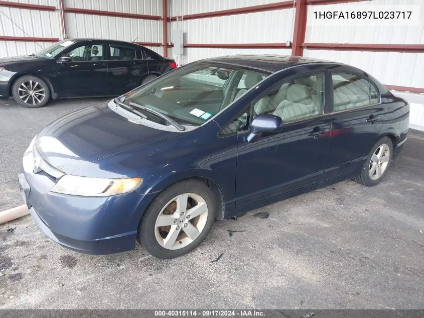 1HGFA16897L023717 2007 Honda Civic Ex