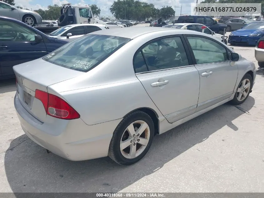 2007 Honda Civic Ex VIN: 1HGFA16877L024879 Lot: 40319368