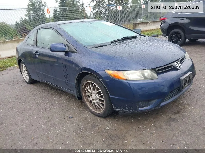 2HGFG12807H526389 2007 Honda Civic Ex