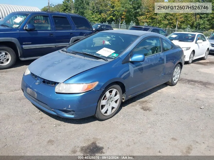 2HGFG12607H526746 2007 Honda Civic Lx