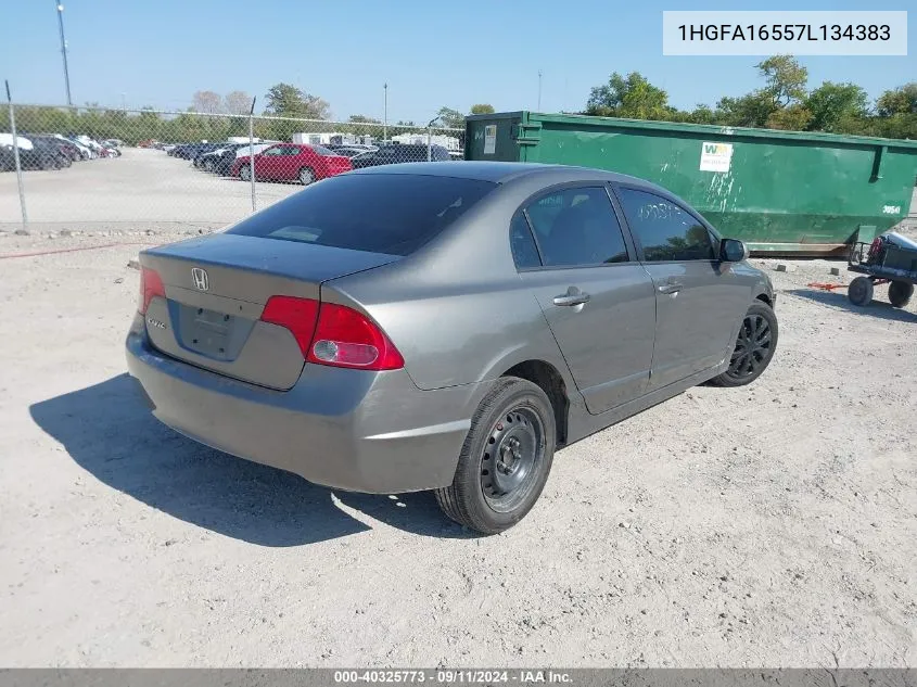 2007 Honda Civic Lx VIN: 1HGFA16557L134383 Lot: 40325773