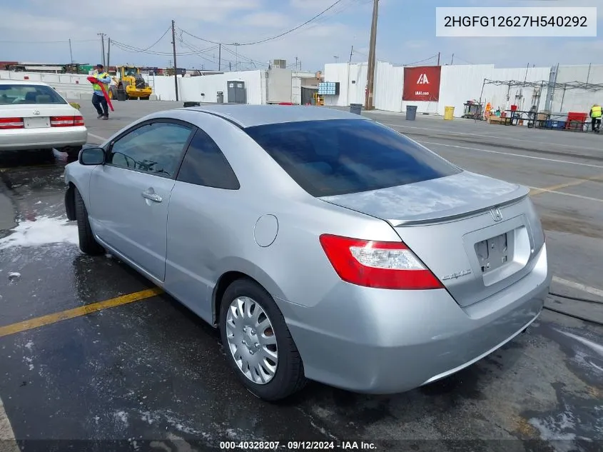 2HGFG12627H540292 2007 Honda Civic Lx