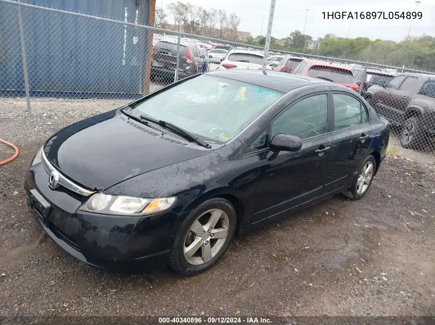 2007 Honda Civic Ex VIN: 1HGFA16897L054899 Lot: 40340896