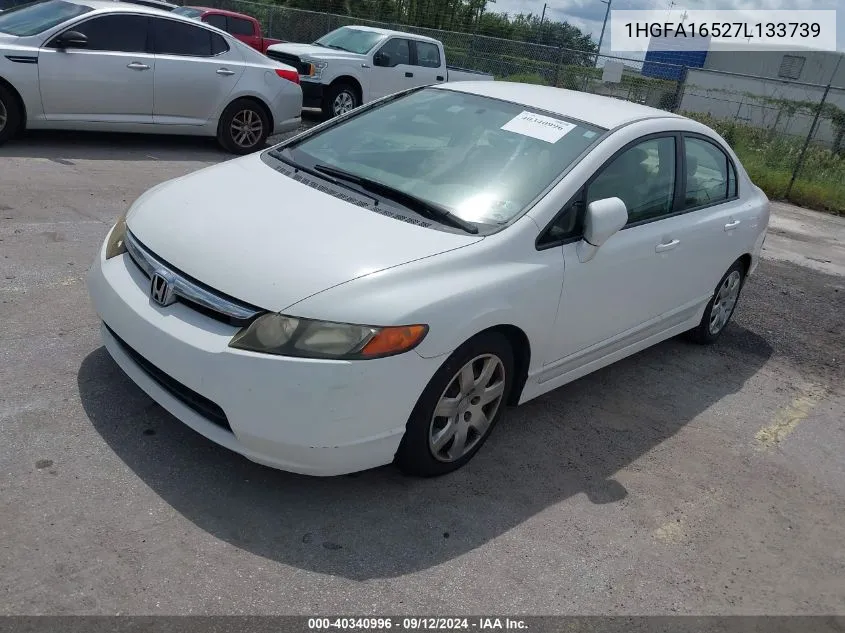 2007 Honda Civic Lx VIN: 1HGFA16527L133739 Lot: 40340996