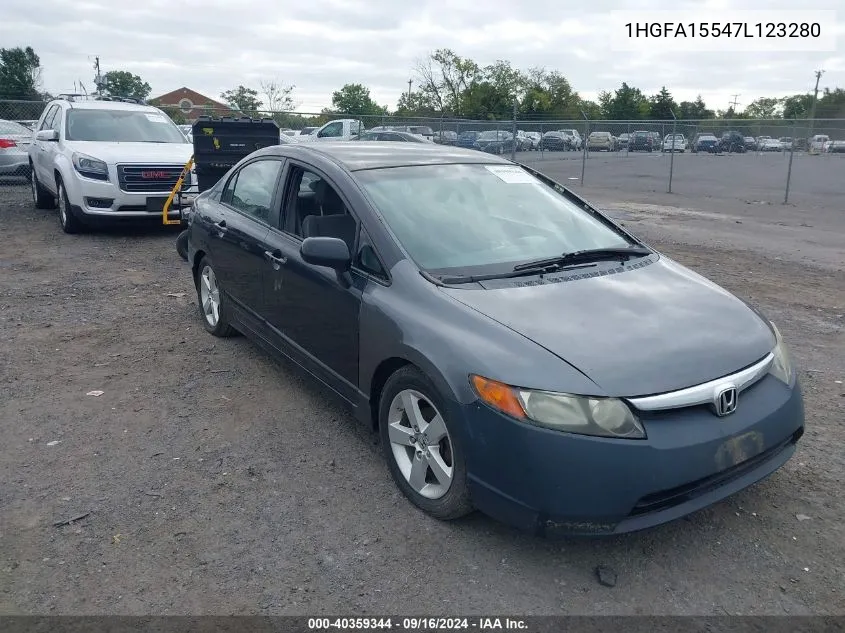 1HGFA15547L123280 2007 Honda Civic Lx