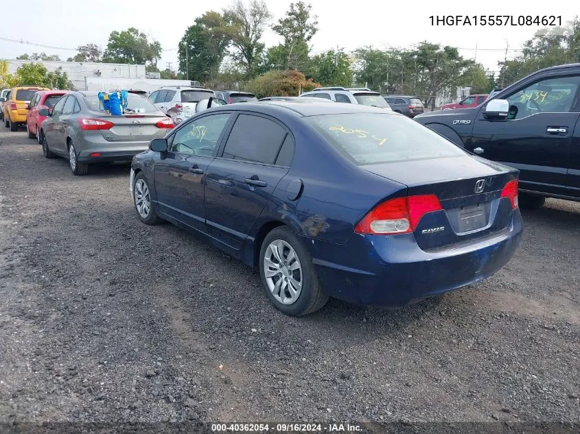 2007 Honda Civic Lx VIN: 1HGFA15557L084621 Lot: 40362054