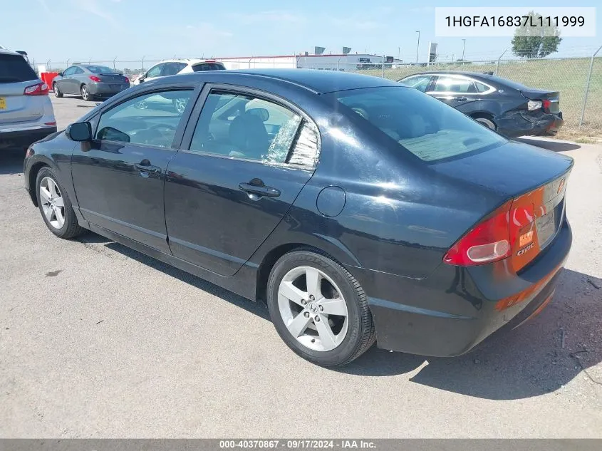 2007 Honda Civic Ex VIN: 1HGFA16837L111999 Lot: 40370867