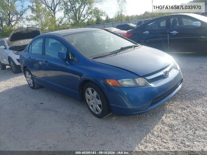 1HGFA16587L033970 2007 Honda Civic Lx