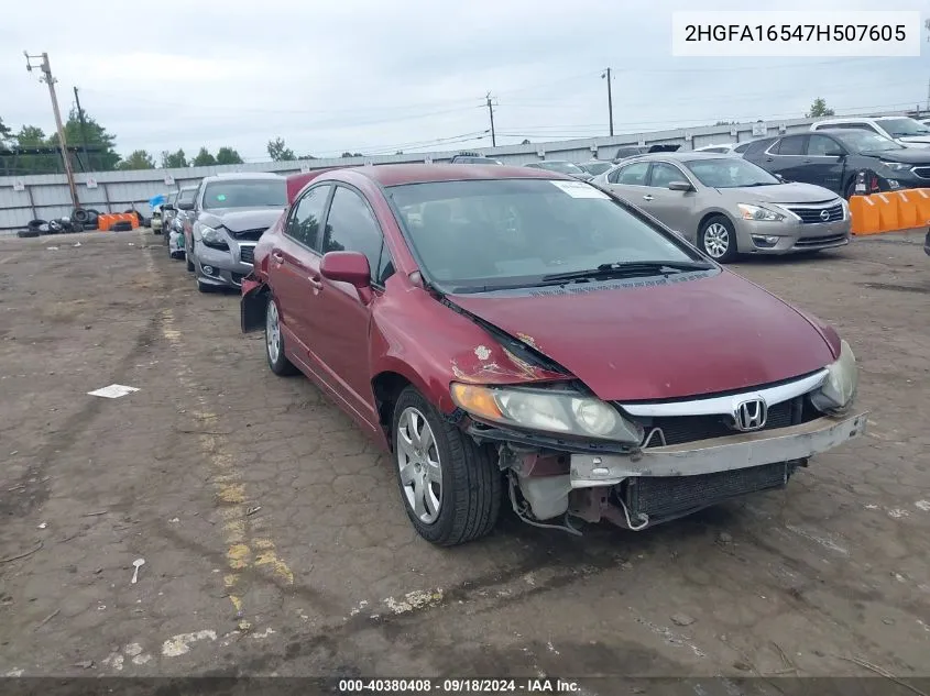 2HGFA16547H507605 2007 Honda Civic Lx