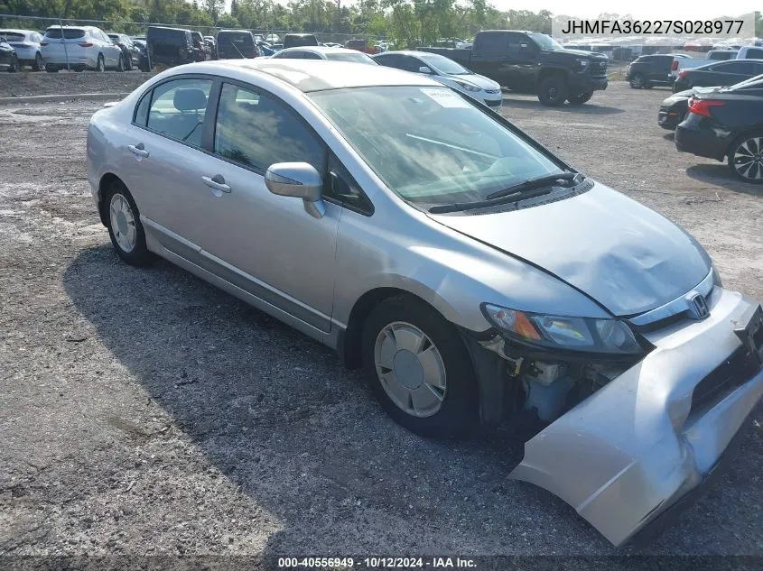 2007 Honda Civic Hybrid VIN: JHMFA36227S028977 Lot: 40556949