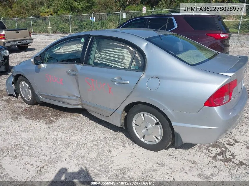 JHMFA36227S028977 2007 Honda Civic Hybrid